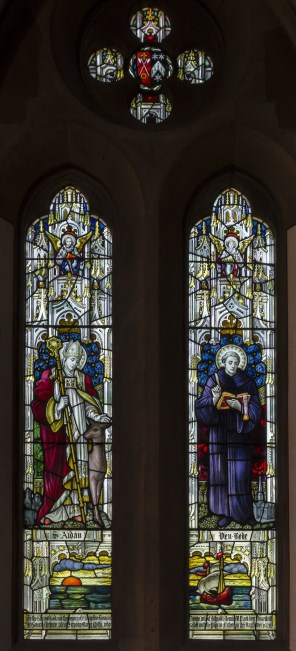 린디스판의 성 아이다노와 성 베다 존자_photo by Jules & Jenny_in the Church of All Saints in Nocton_England UK.jpg